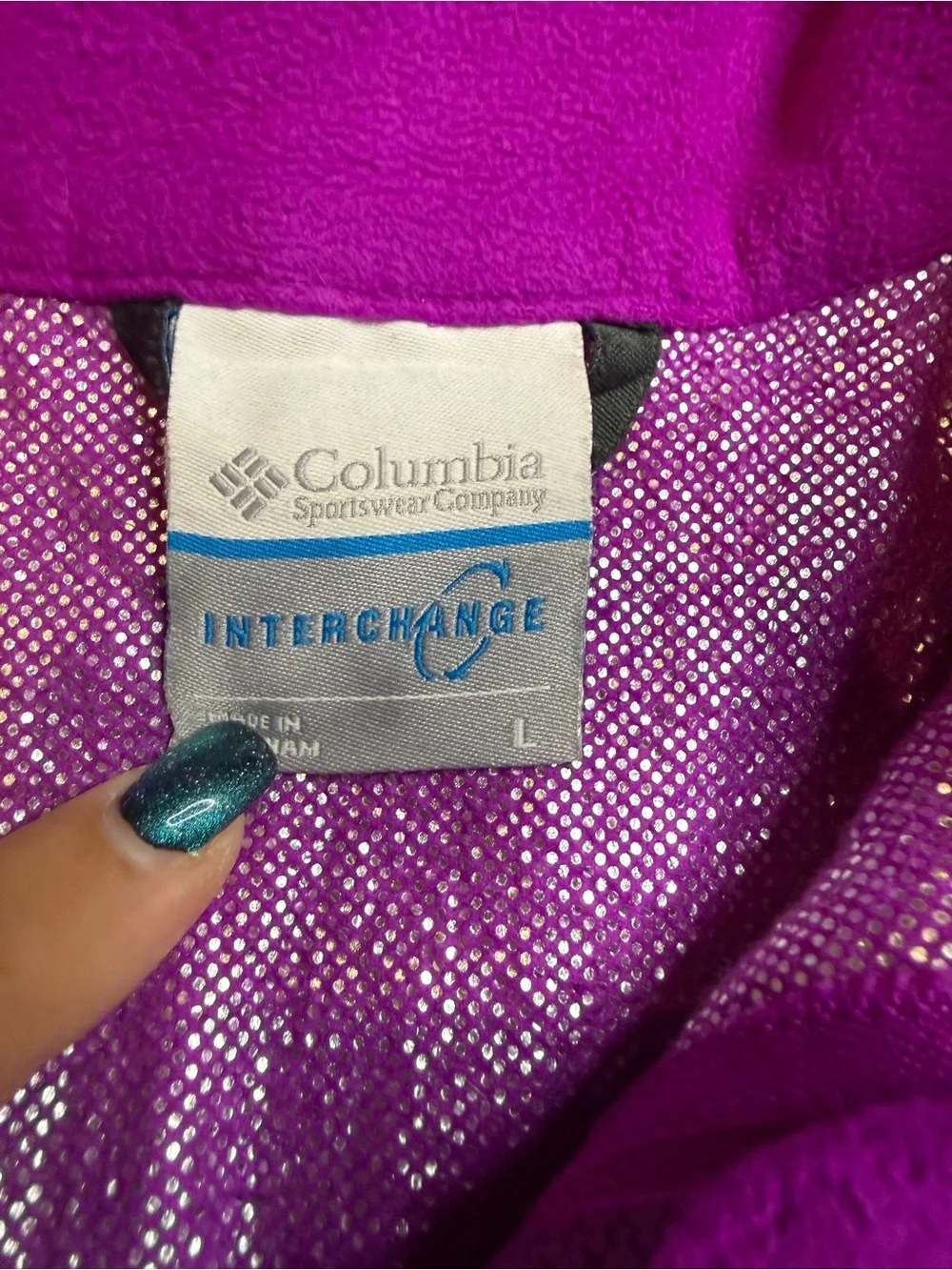 Columbia Kids Floral Utility Jacket in Black, Magenta & Teal